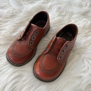 Kinney Kids | Vintage Buster Brown 1960s Unixex Children’s Oxford Shoes Lace-Up